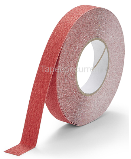 5889 Antislip tape met korrel 25mm x 18 meter Rood