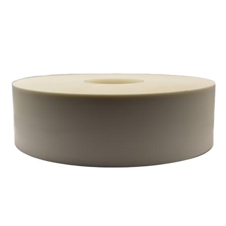 6145 Enkelzijdig klevend PVC schuimtape met vaste polyester folie 4mm x 80mm x 15m wit
