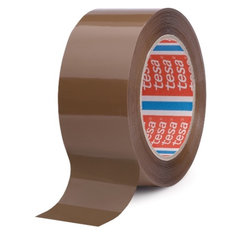 tesa 64044 PP verpakkingstape extra heavy (85µm) 75mm x 66 meter Bruin
