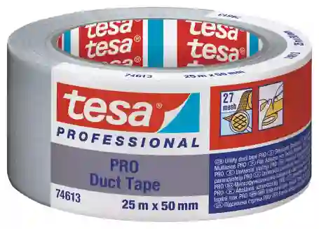 Tesa PRO 74613 Duct tape universeel (27 mesh) 50mm x 25 meter Grijs