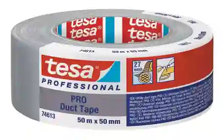 Tesa PRO 74613 Duct tape universeel (27 Mesh) 50mm x 50 meter Grijs