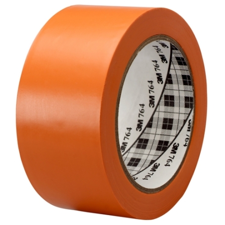 3M 764i PVC vloermarkeringstape 50mm x 33 meter Oranje