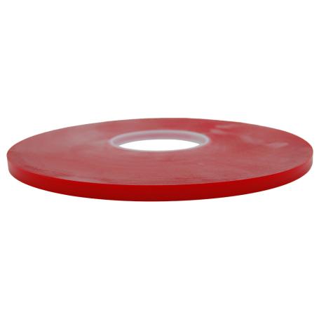 8809 Acrylaat schuimtape Transparant 1.0mm x 9mm x 33 meter Glasbubbel