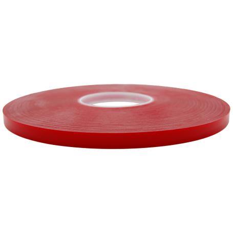 8809 Acrylaat schuimtape Transparant 1.0mm x 12mm x 33 meter Glasbubbel