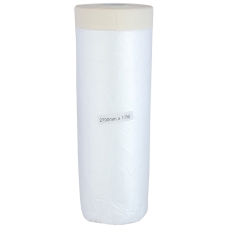 9901 Papieren afplaktape met afdekfolie 2700mm x 17 meter