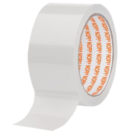 NOPI 64110 PVC verpakkingstape (49µm) 50mm x 66 meter Wit