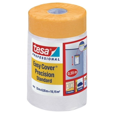 Tesa 4402 Hoogwaardig afplaktape met afdekfolie 550mm x 33 meter