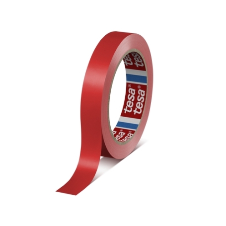 tesa 60404 PVC zakkensluiter tape (0.067mm) 19mm x 66 meter Rood
