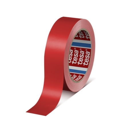 tesa 60404 PVC verpakkingstape (-/67µm) 30mm x 66 meter Rood