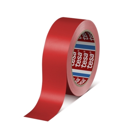 tesa 60404 PVC verpakkingstape (-/67µm) 38mm x 66 meter Rood
