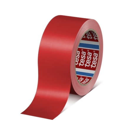 tesa 60404 PVC verpakkingstape (-/67µm) 50mm x 66 meter Rood