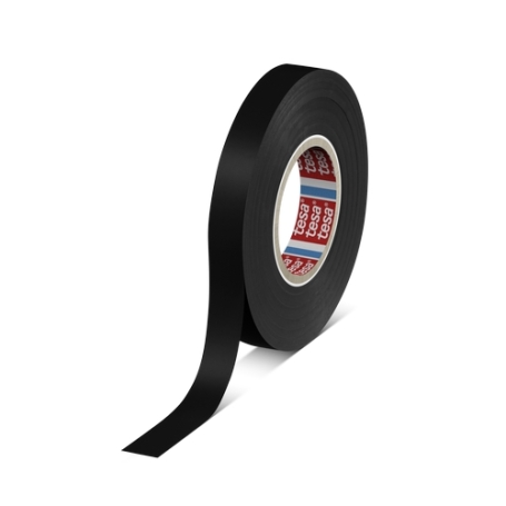 tesa 4163 soft PVC isolatietape (0.13mm) 12mm x 33 meter Zwart