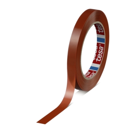 tesa 4287 PP strapping tape met extra rekkracht 12mm x 66 meter Oranje