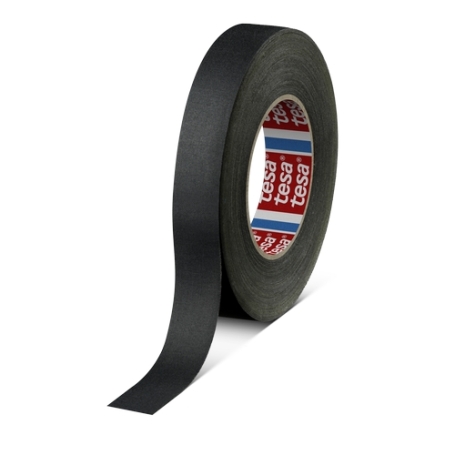 tesa 4541 Linnen tape ongecoat (145mesh) 25mm x 50 meter Zwart