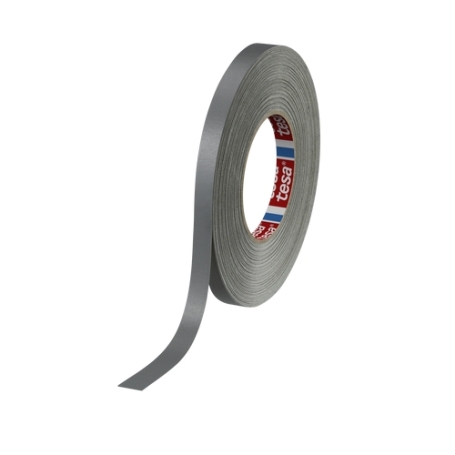 Tesa 4651 Duct tape topkwaliteit (148 Mesh) 12mm x 50 meter Grijs