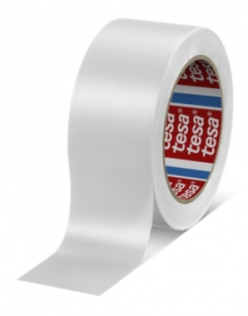 tesa 60760 PVC vloermarkeringstape 50mm x 33 meter Wit