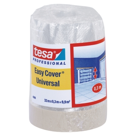 tesa 4368 Afplaktape papier met afdekfolie 300mm x 33 meter