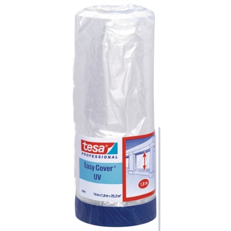 tesa 4369 Duct tape met afdekfolie 1800mm x 14 meter