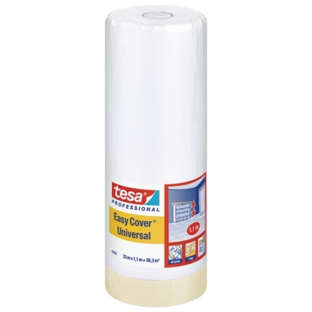 tesa 4368 Afplaktape papier met afdekfolie 1100mm x 33 meter