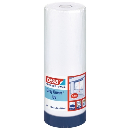 tesa 4369 Duct tape met afdekfolie 1400mm x 14 meter