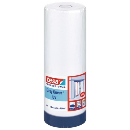 tesa 4369 Duct tape met afdekfolie 2600mm x 14 meter