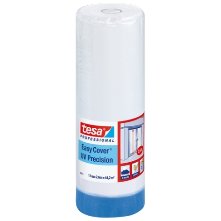 tesa 4411 Afplaktape papier met afdekfolie 2600mm x 17 meter