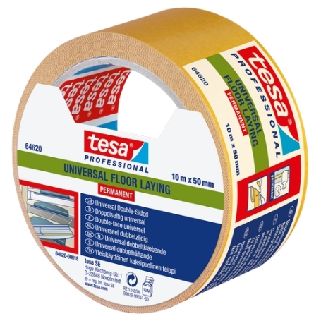 tesa 64620 Dubbelzijdig PP tapijttape (0.185mm) 50mm x 10 meter