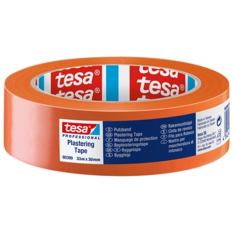 tesa 60399 PVC multifunctionele bouwtape 30mm x 33 meter Oranje