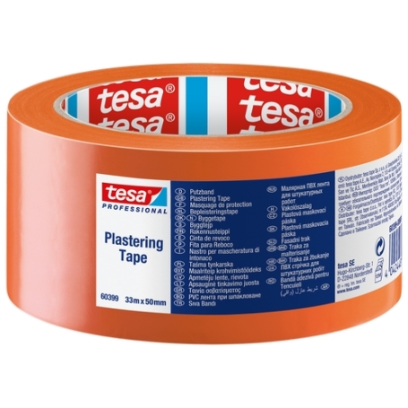 tesa 60399 PVC multifunctionele bouwtape 50mm x 33 meter Oranje