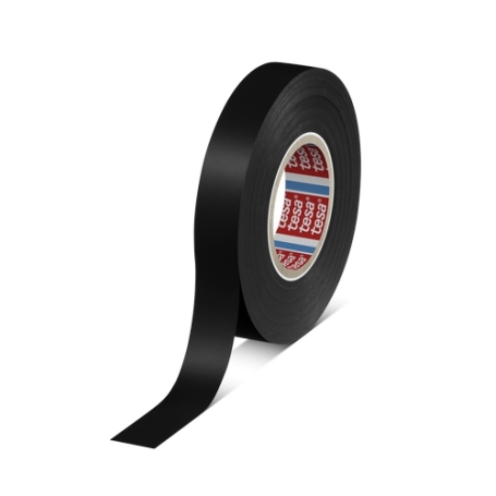 tesa 4163 soft PVC isolatietape (0.13mm) 15mm x 33 meter Zwart