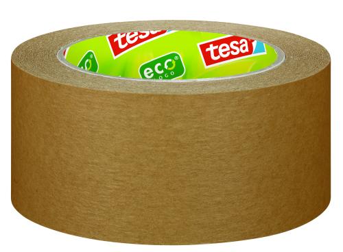 tesa 57180 verpakkingstape eco papier 50mm x 50 meter Bruin