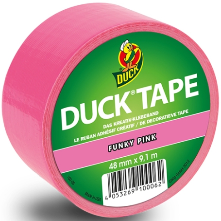 Duck tape uni 48mm x 9.1 meter Funky Pink