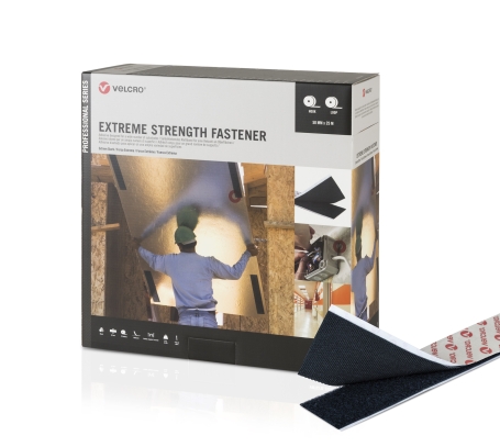 Velcro PS 51 zéér sterk klevend klittenband 50mm x 25 meter Zwart
