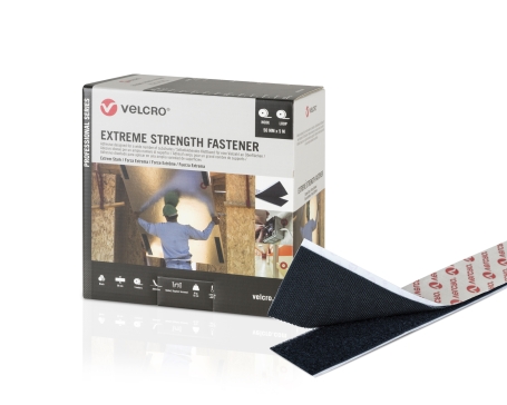 Velcro PS 51 zéér sterk klevend klittenband 50mm x 5 meter Zwart