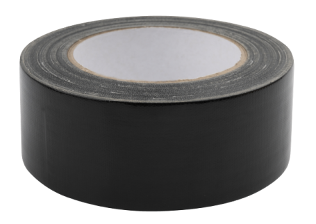 3314MTZW Duct tape hoogwaardig (70 Mesh) 48mm x 25 meter Mat Zwart